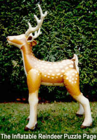 inflatable reindeer