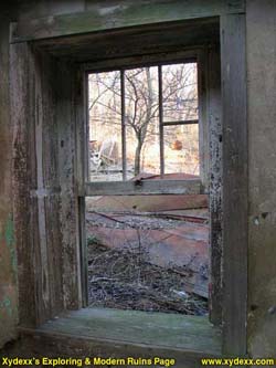 Window looking out back.