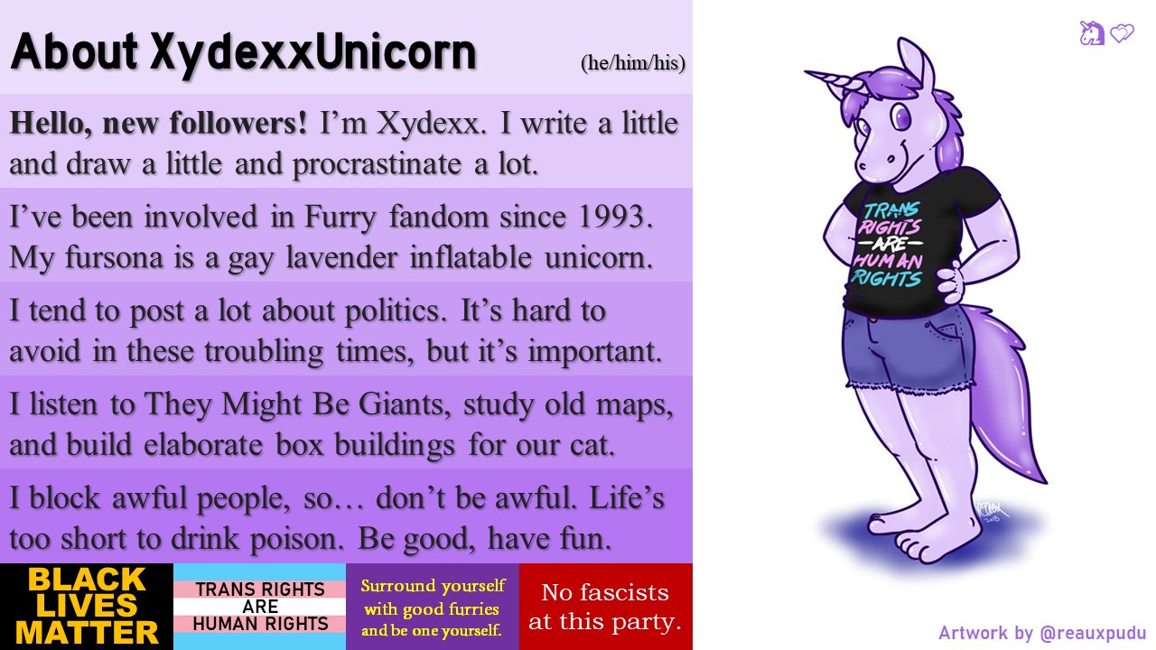 About me. Xydexx a/k/a Xydexx Unicorn a/k/a Xydexx Squeakypony.